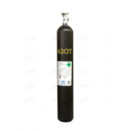 Азот (N2) ОСЧ 5.0 (99,999%) в баллоне 50л 200бар, соединение  G3/4 (DIN 9)