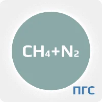 ПГС ГСО 1 разряд метан (CH4) 2,09 % в азоте (N2) в стальном баллоне 5 л. вентиль латунь