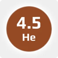 Гелий (He) марка А 4.5 (99,995%) в баллоне  50 л, 300 бар, соединение  G 3-4 (DIN 9)